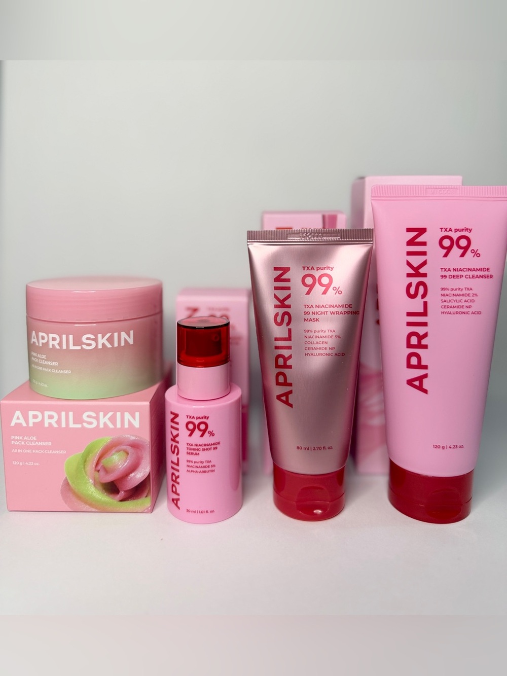 APRILSKIN Pink Aloe & TXA Brightening Skincare Bundle